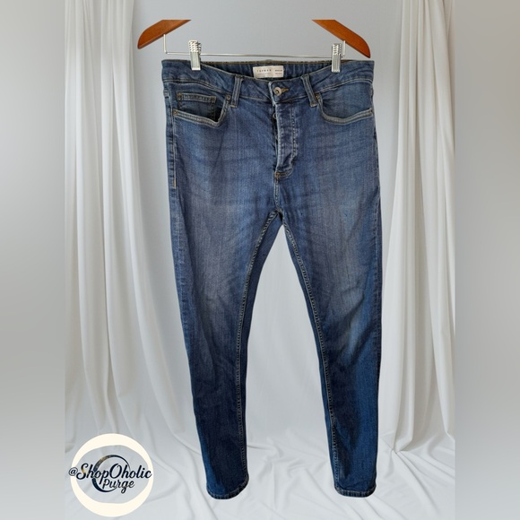 Skinny Jeans Stretch Jeans W 34 Button Fly - Picture 1 of 7